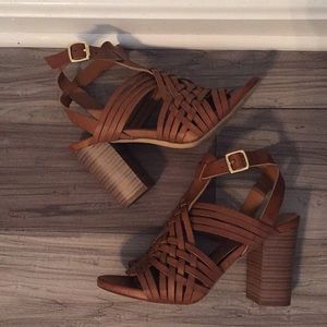 Madden Girl Huarache Style Heeled Sandals sz 6.5